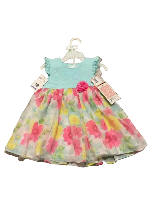 Bonnie Baby (B) Floral Infant Size 18 MO Girl's PartyDress