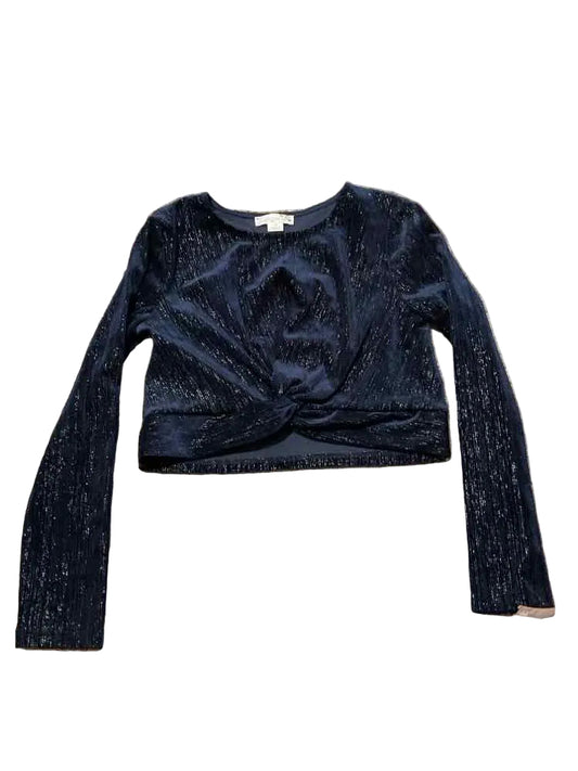 Knitworks (D) Navy Youth Size 12 Girl's LSTop
