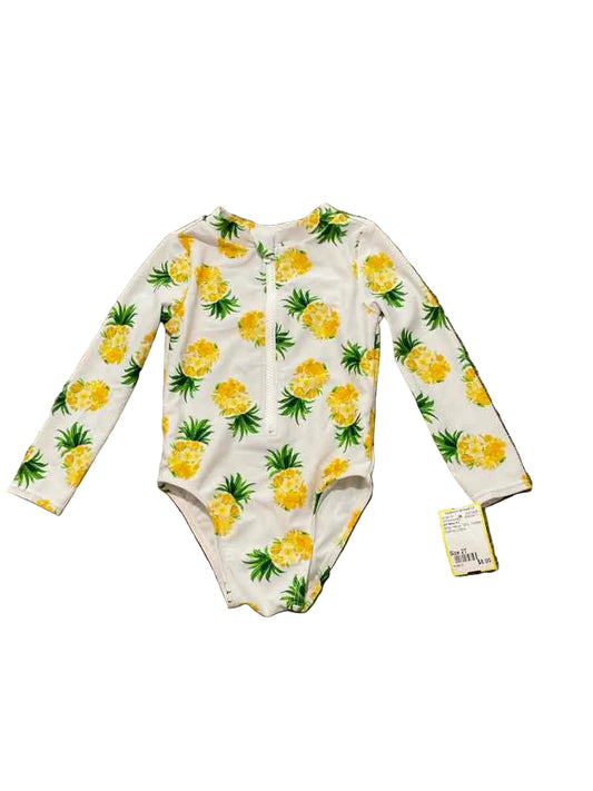 Old Navy (C) White Yellow Toddler Size 2T Girl's 1PCSwimwear