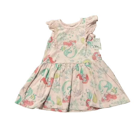 Disney (B) Green Pink Toddler Size 2T Girl's CasualDress