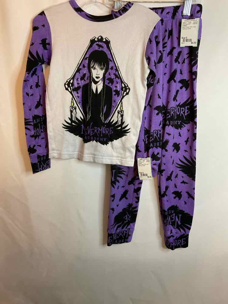 D Brand Black Purple Youth Size 6 2PCSleepwear