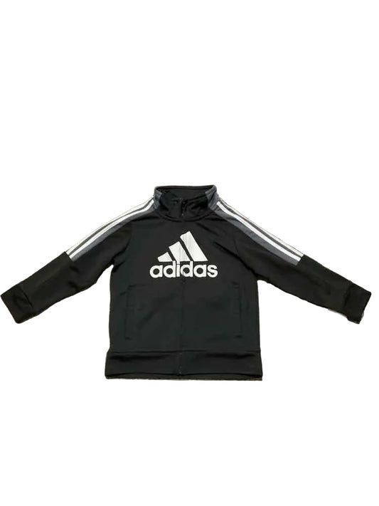 Adidas (B) White Black Infant Size 24 MO Boy's AthleticSweatshirt