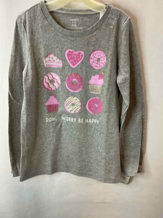 Carters (C) Gray Youth Size 7 LSTop