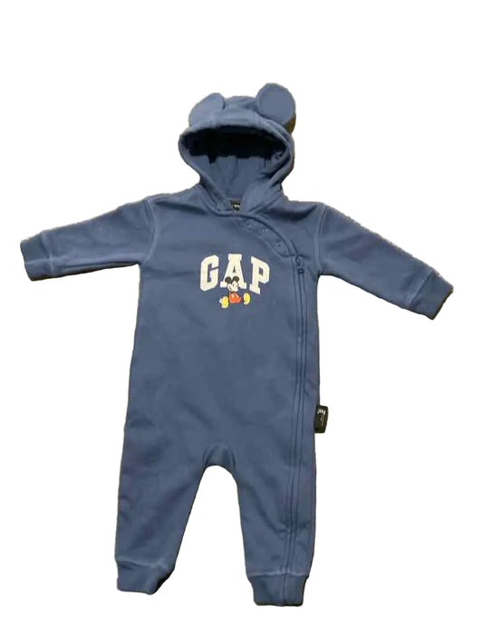 Gap (B) White Blue Infant Size 6-12 MO Boy's 1PC Casual