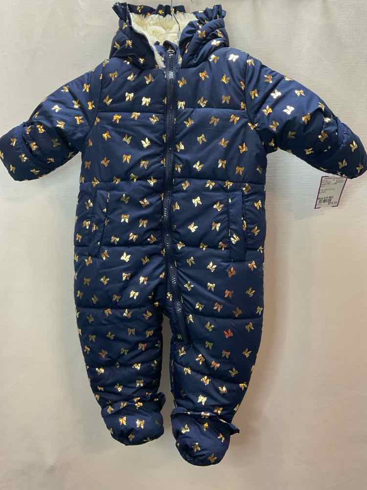 Jessica Simpson (B) Navy Infant Size 6-9 MO 1PC Snowsuit