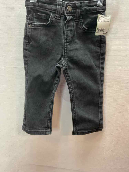 Cat and Jack (D) Black Infant Size 18 MO Jeans