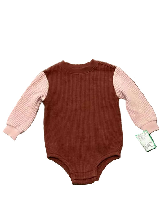 Old Navy (D) Pink Maroon Infant Size 12-18 MO Girl's 1PC Casual