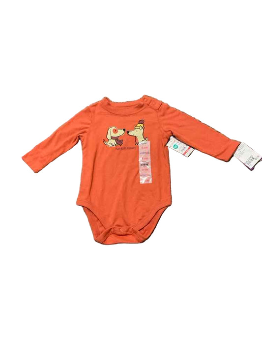 Garanimals (E) Orange Infant Size 3-6 MO Boy's LSTop