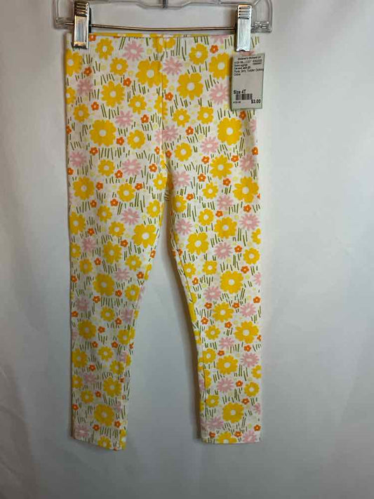 Cat and Jack (D) Floral Toddler Size 4T BasicLeggings