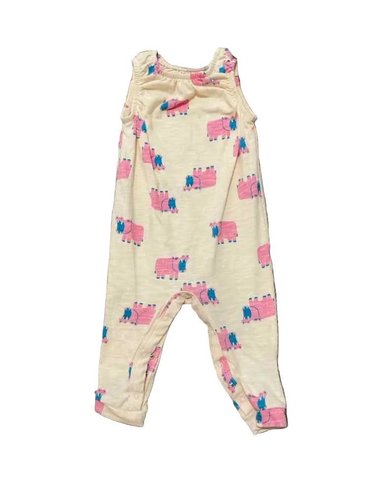 Cat and Jack (D) Yellow Pink Infant Size 6-9 MO Girl's 1PC Casual