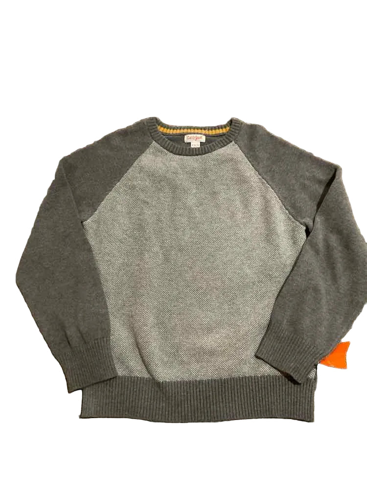 Cat and Jack (D) GRAY YELLOW Youth Size 8-10 Boy's SweaterLight