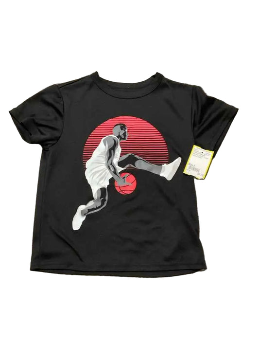 Children's Place (D) Red Black Toddler Size 4 Boy's AthleticTopSS