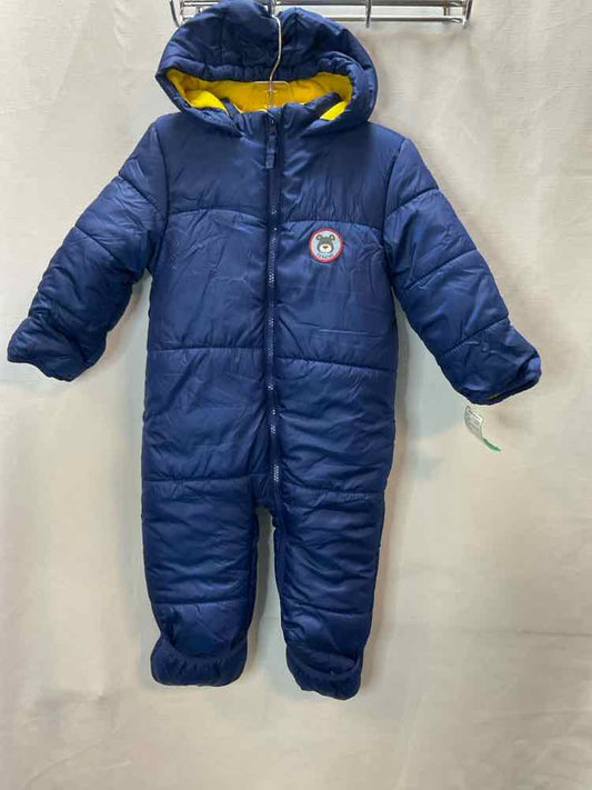 C Brand Blue Yellow Infant Size 18-24 MO 1PC Snowsuit