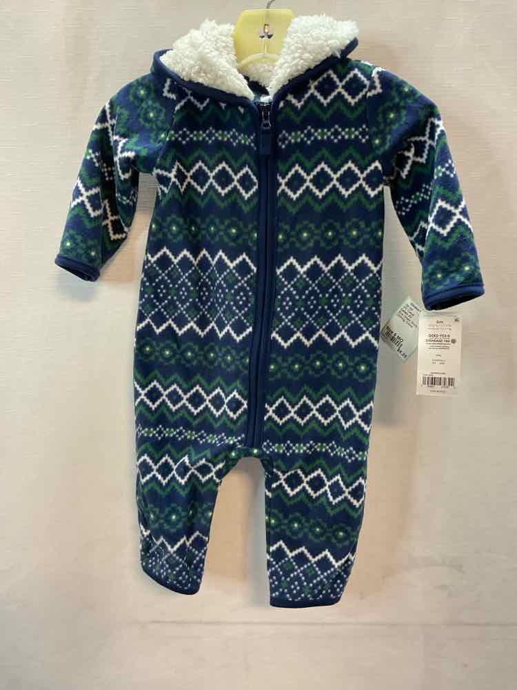 Carters (C) Blue Green Infant Size 6 MO 1PC Casual