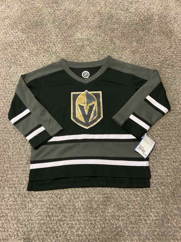 NHL (B) Black Gray Toddler Size 2T Boy's AthleticTopLS