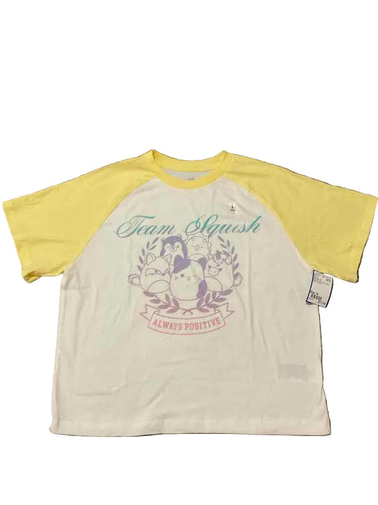 Gap Kids (B) White Yellow Youth Size 10 Girl's SSTop