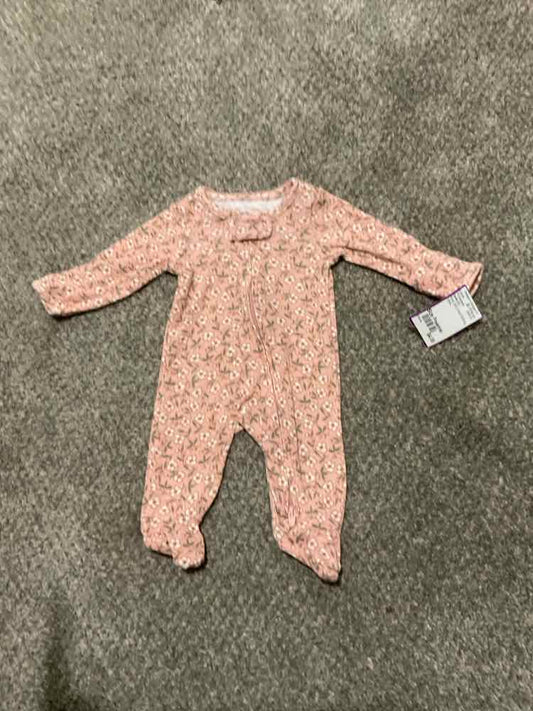 Carters (C) Floral Infant Size Preemie Girl's 1PCSleepwear