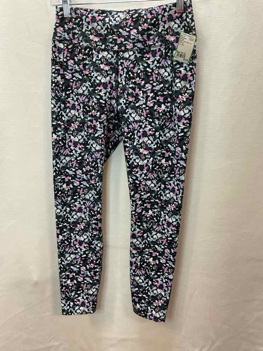 Avia (E) Black Purple Youth Size 10-12 AthleticLeggings