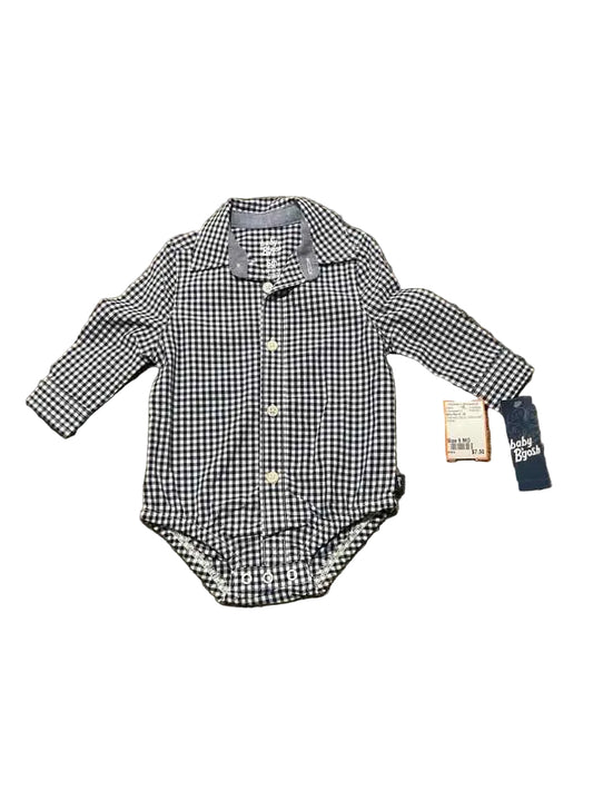 Baby Bgosh (B) Checked Infant Size 6 MO Boy's ButtondownLS