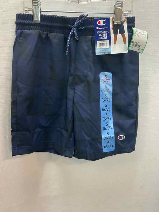Champion (C) BLACK BLUE Youth Size 6-7 ShortAthletic