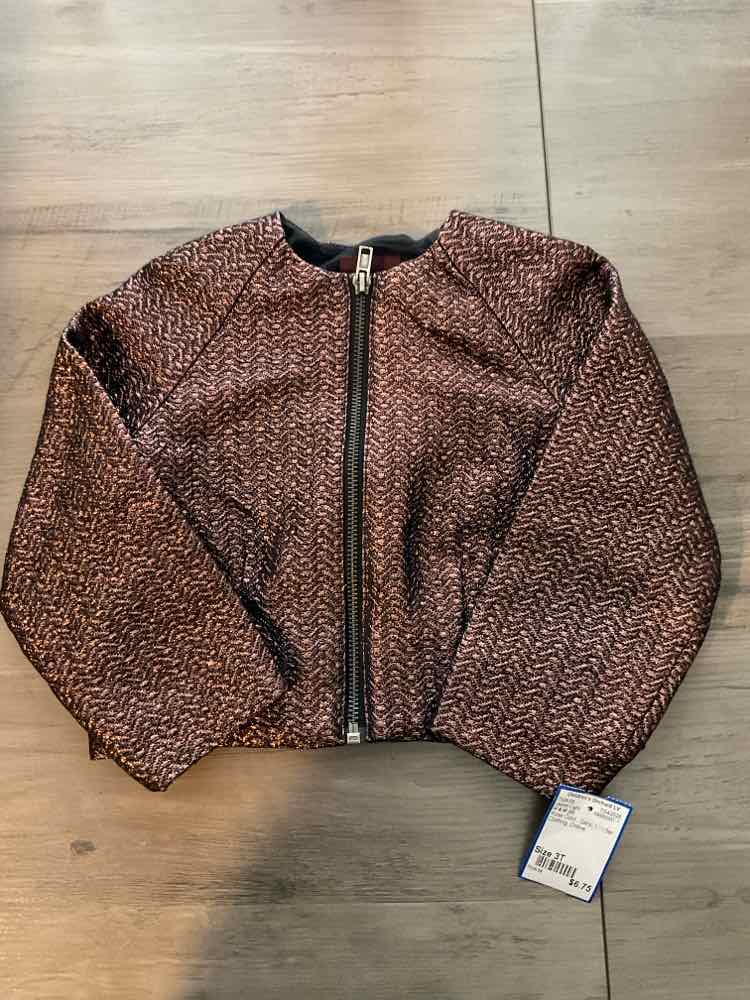 H & M (D) Rose Gold Toddler Size 3T Girl's Jacket Light