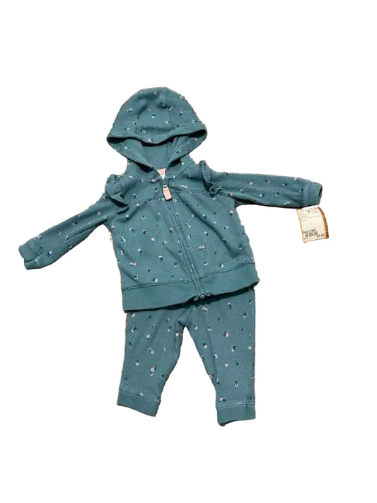 Carters (C) Blue Infant Size 3 MO Girl's 2PC Casual