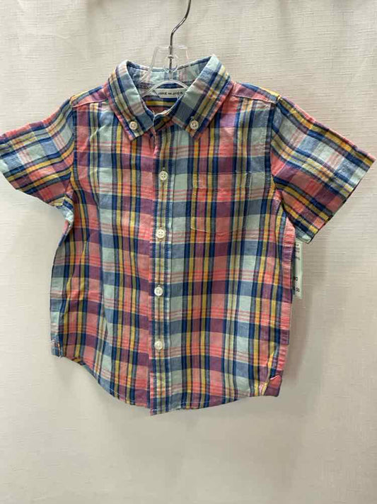 Janie and Jack (A) Plaid Infant Size 18-24 MO ButtondownLS