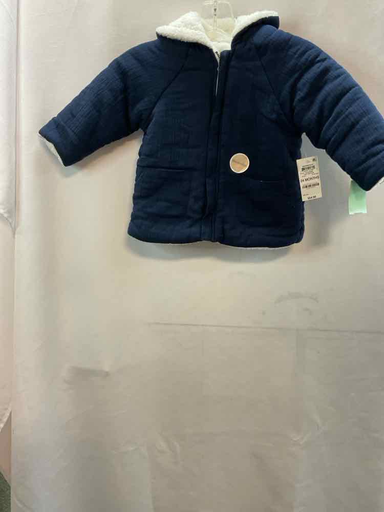 First Impressions (C) White Blue Infant Size 24 MO Jacket Heavy