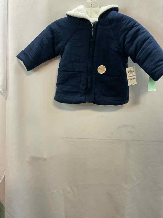 First Impressions (C) White Blue Infant Size 24 MO Jacket Heavy