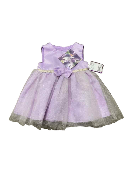 Blueberi Blvd. (C) Purple Yellow Infant Size 3-6 MO Girl's PartyDress