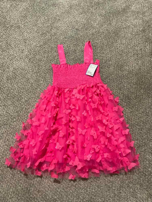 Shein (E) Hot Pink Toddler Size 4T Girl's PartyDress