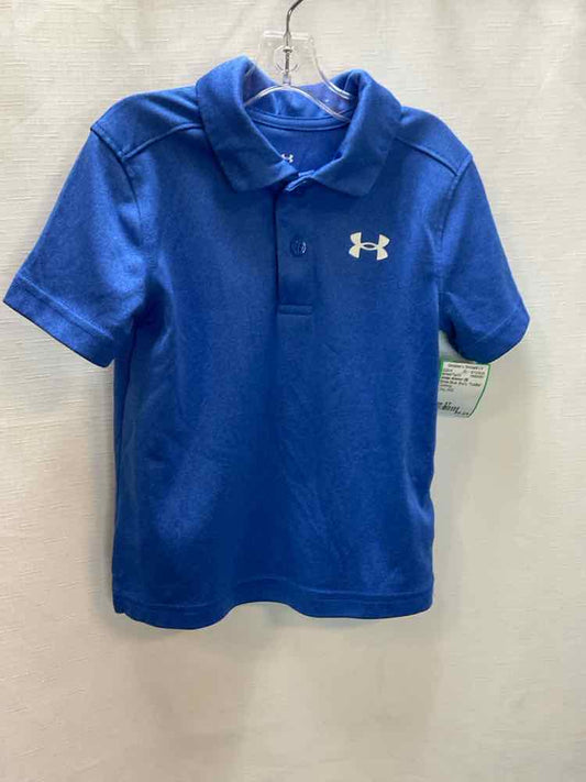 Under Armour (B) White Blue Toddler Size 3T AthleticTopSS