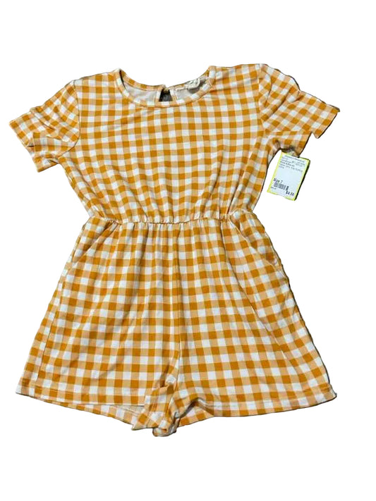Emma & Elsa (D) Yellow Youth Size 7 Girl's CasualDress