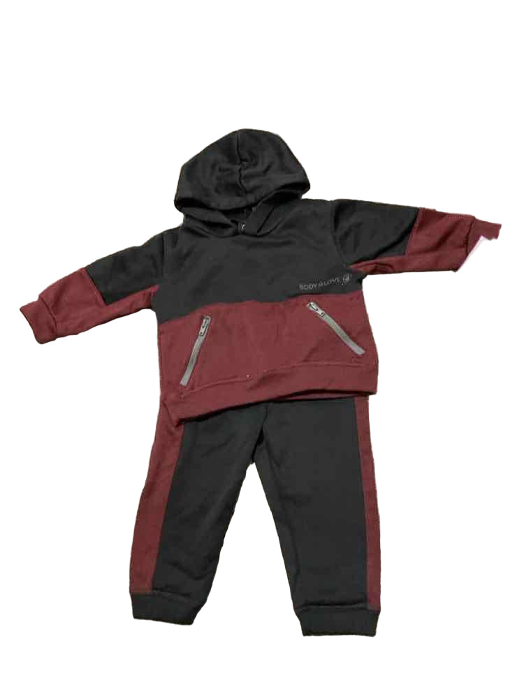 Body Glove (A) Red Black Infant Size 12 MO Boy's 2PC Athletic Pant Suit