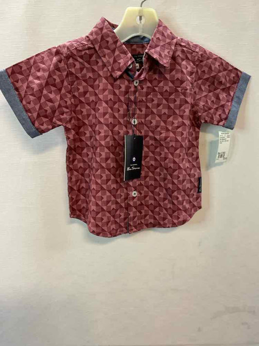 Ben Sherman (D) Red Infant Size 12 MO ButtondownSS