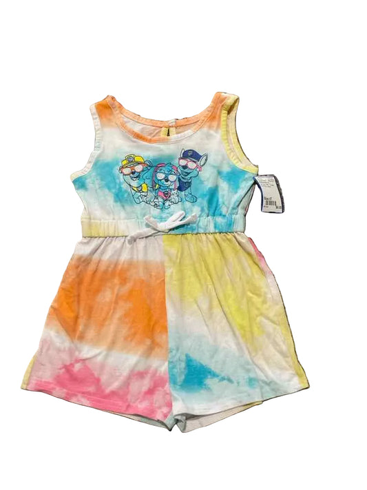 Nickelodeon (C) Tie Dye Toddler Size 4T Girl's CasualRomper