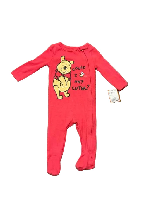 Disney Babies (C) Red Infant Size 3 MO Boy's 1PCSleepwear