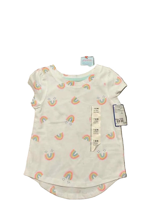 Cat and Jack (D) Rainbow Infant Size 18 MO Girl's SSTop