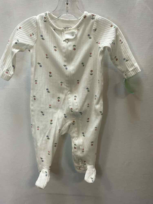 Carters (C) Floral Infant Size 6 MO 1PCSleepwear