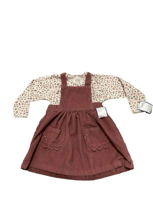Carters (C) white brown Toddler Size 2T Girl's 2PCCasual