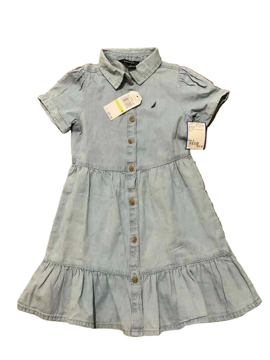 Nautica (B) Blue Toddler Size 4 Girl's CasualDress