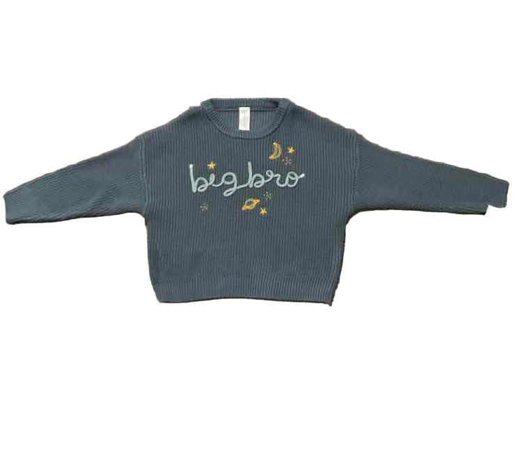 Modern Moments by Gerber (D) Blue Toddler Size 3T Boy's SweaterLight