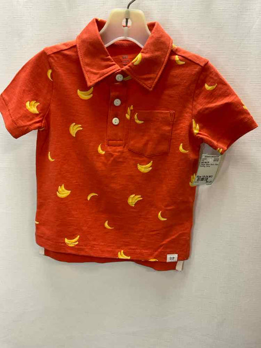 Baby Gap (B) Orange Yellow Infant Size 18-24 MO Polo
