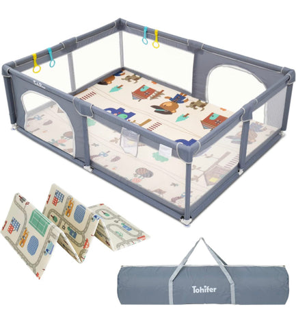 In Store P/U Only-Tohifer Playard with Foldable Mat