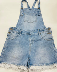 Youth Girls Cat and Jack Overall shorts 10