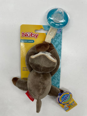 New Nuby Snuggleez Plush Pacifinder Sloth
